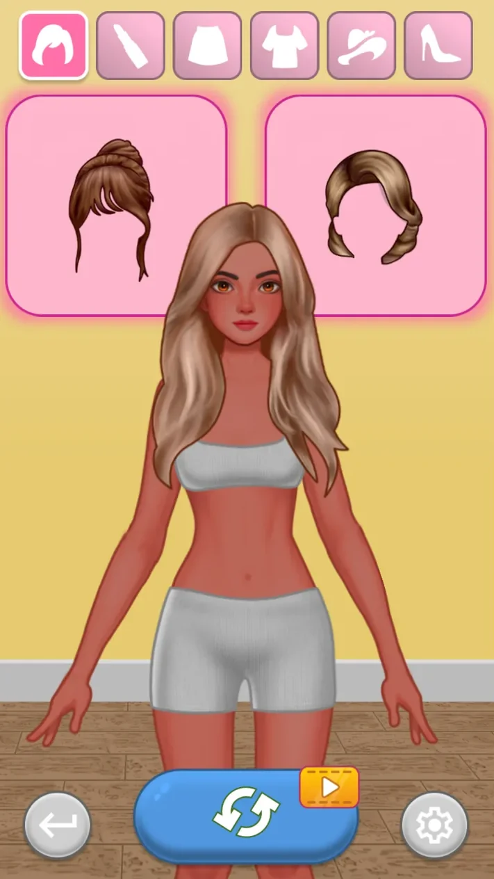 Two hairstyle panels shown above the Star Blogger model