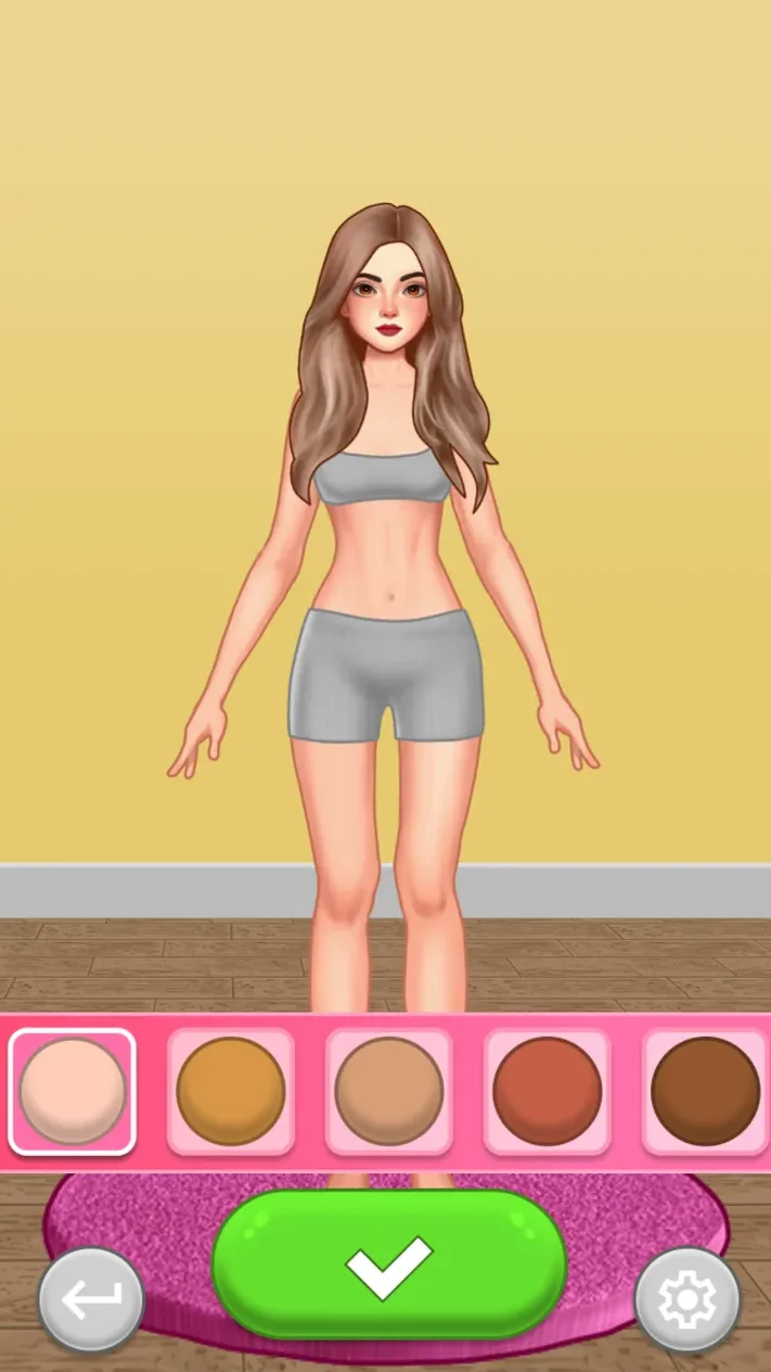 Five skin tone choices below the Star Blogger model