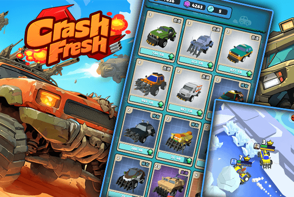 Crash Frenzy game artwork background