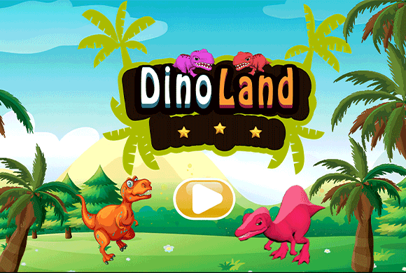Dino Land game artwork background