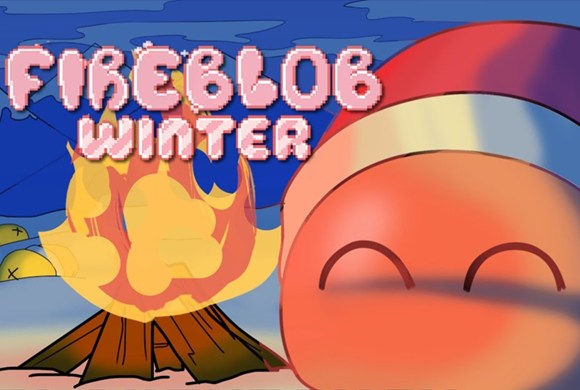 Fire Blob Winter game artwork background