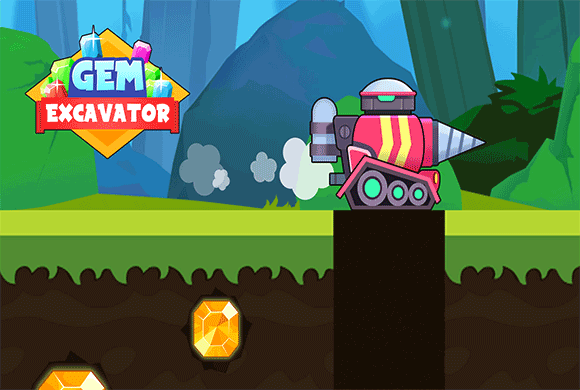 Gem Excavator game artwork background