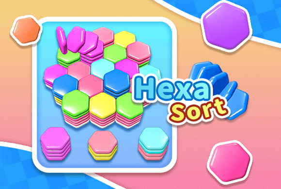 Hexa Sort game artwork background