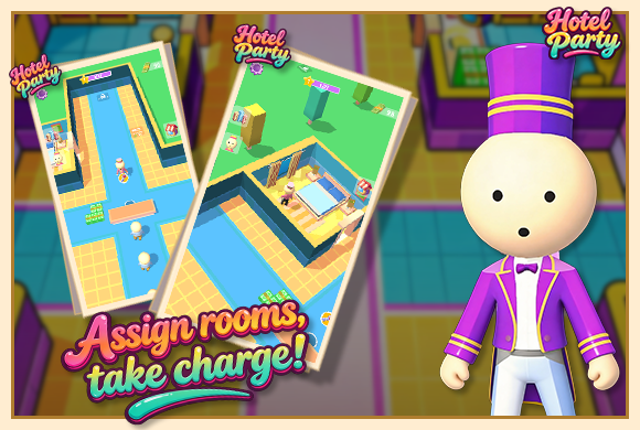 Hotel Party game artwork background