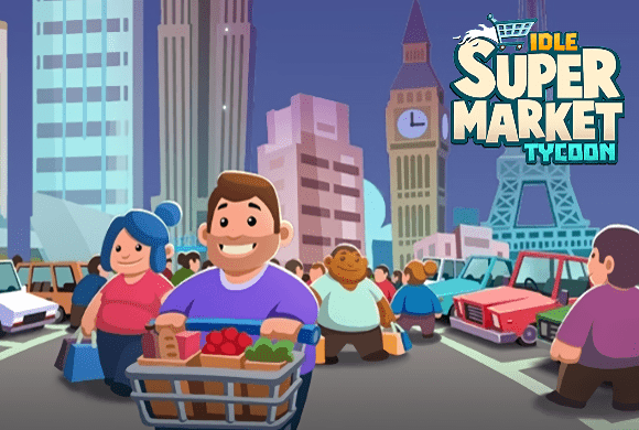 Idle Supermarket Tycoon game artwork background