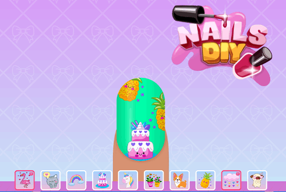 Nails Diy Manicure Master game artwork background