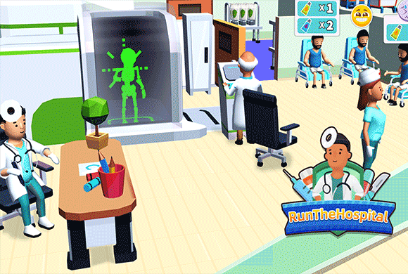 Run The Hospital game artwork background