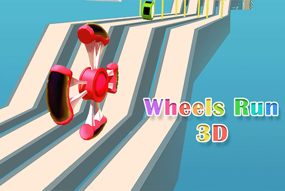 Wheel Run 3d game artwork background