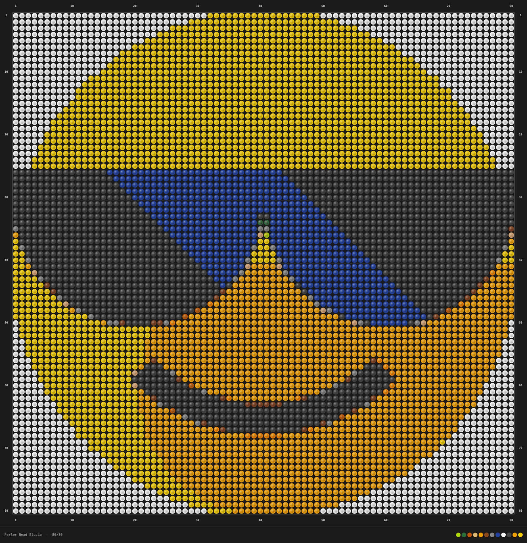 Beadcraft Sam's perler bead creation