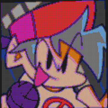 FNF Bead's perler bead creation